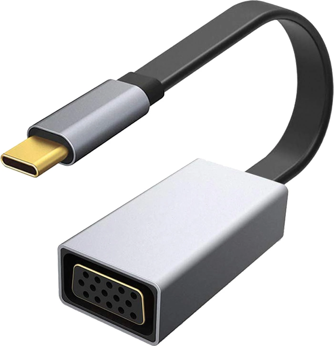 Platinet USB-C į VGA adapteris, pilkas
