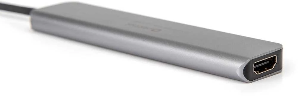 Platinet 7in1 USB-C šakotuvas (PMH9997B) (1xHDMI 4K; 1xUSB-C; 2xUSB 3.2; SD MicroSD)