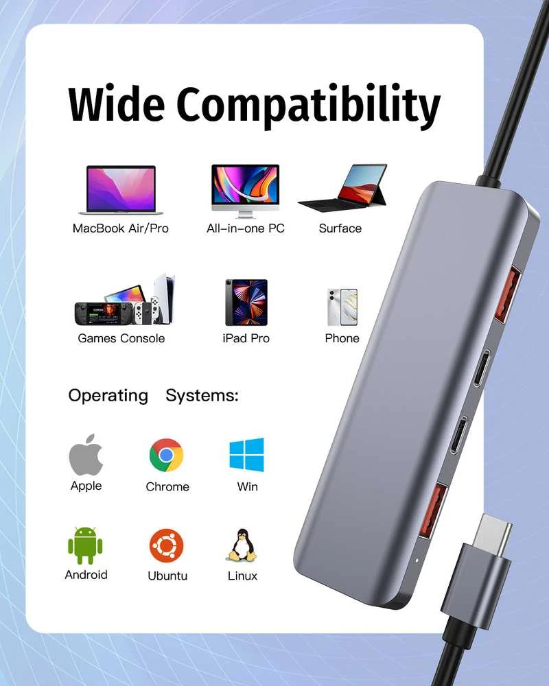 Platinet adapteris Multimedija 5in1 (46237)