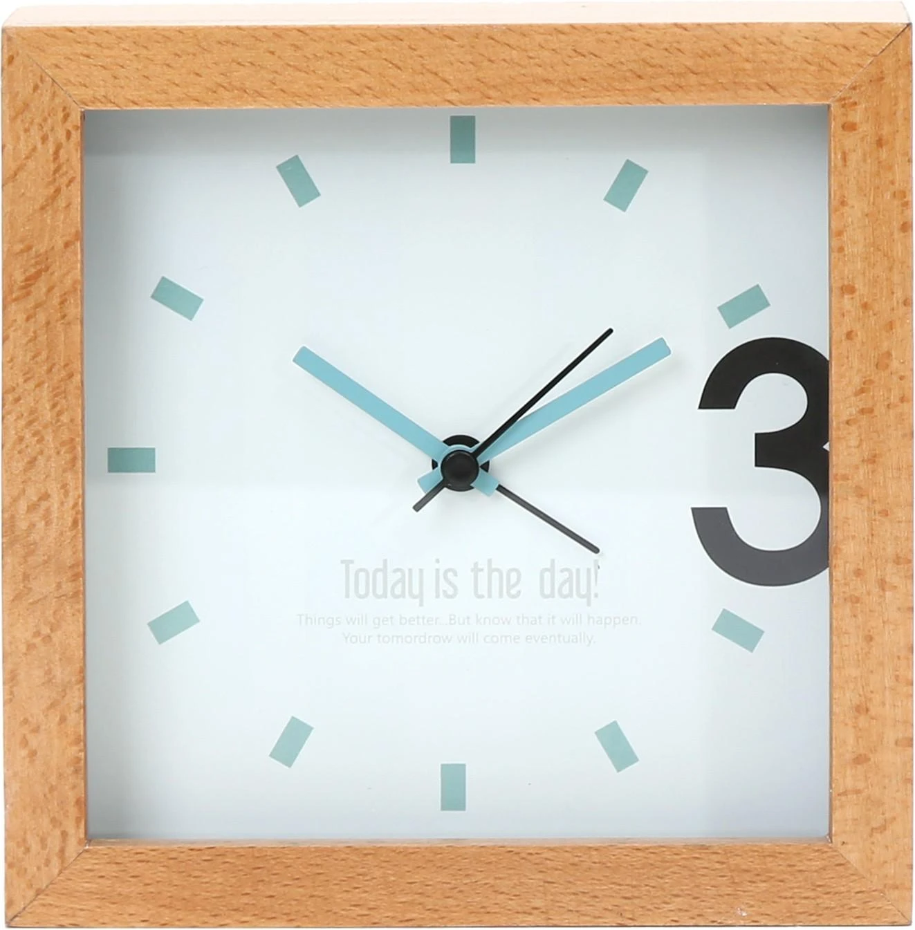 PLATINET laikrodis 43623 /ALARM CLOCK WOODEN APRIL