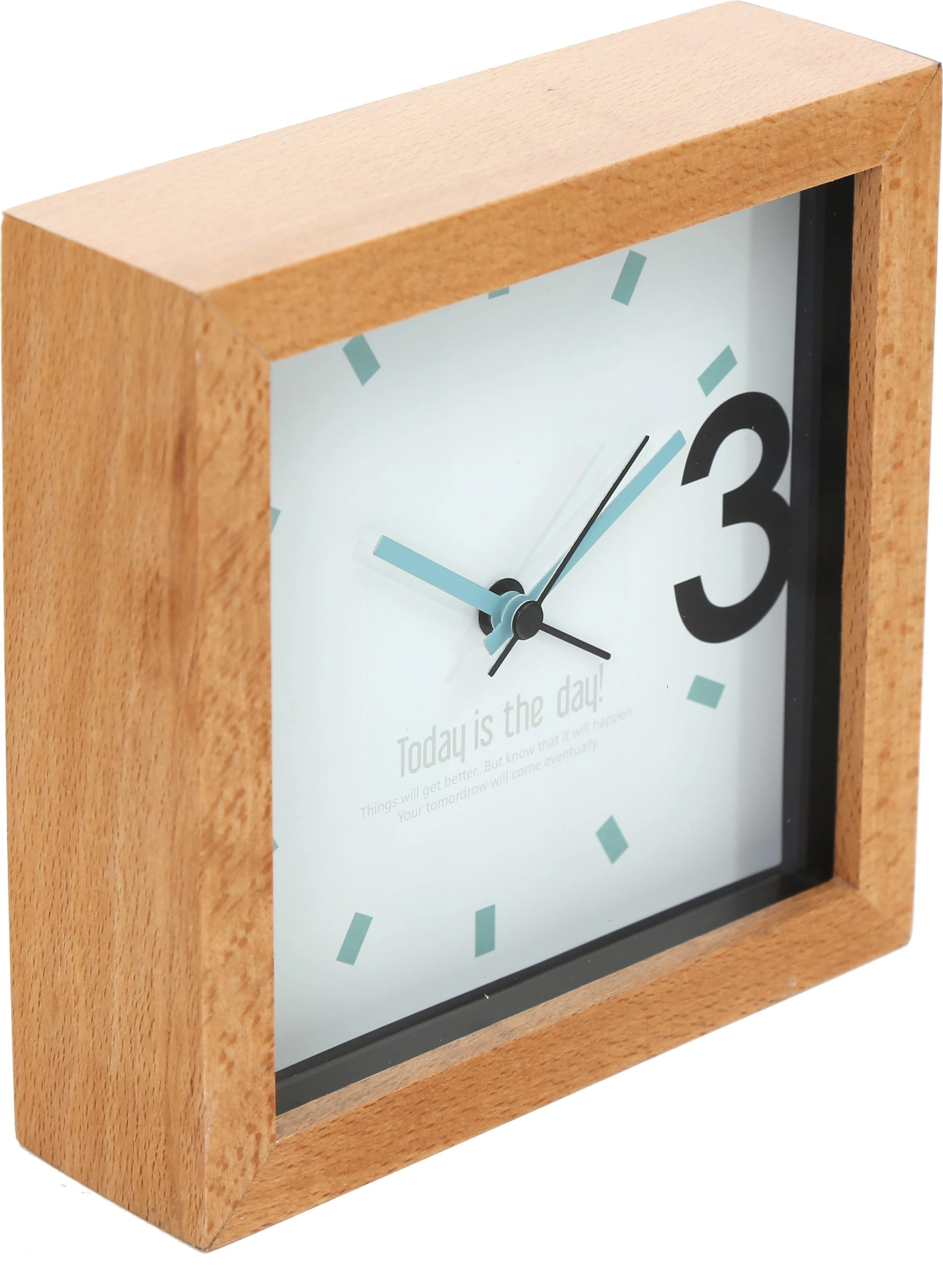 PLATINET laikrodis 43623 /ALARM CLOCK WOODEN APRIL