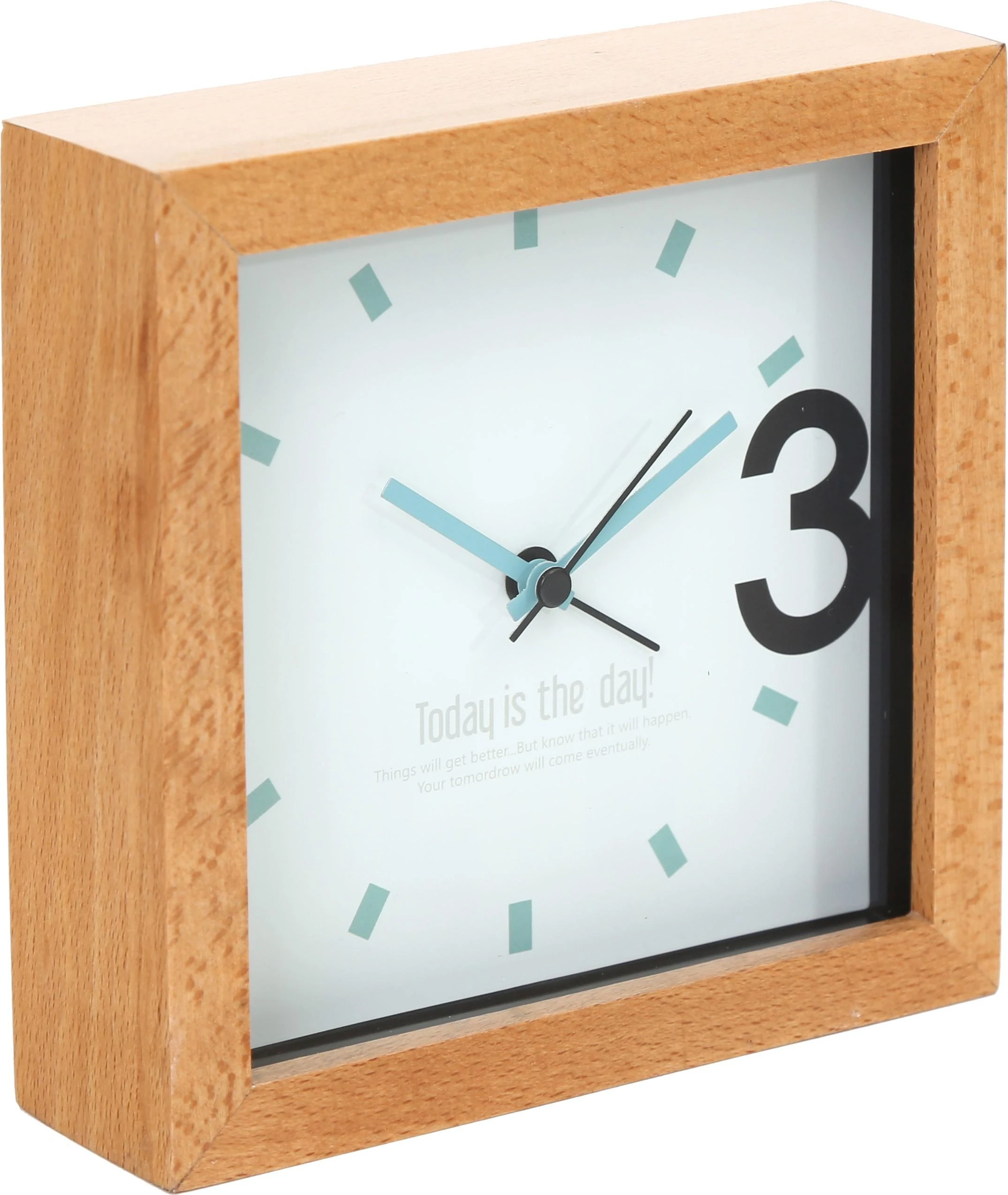 PLATINET laikrodis 43623 /ALARM CLOCK WOODEN APRIL