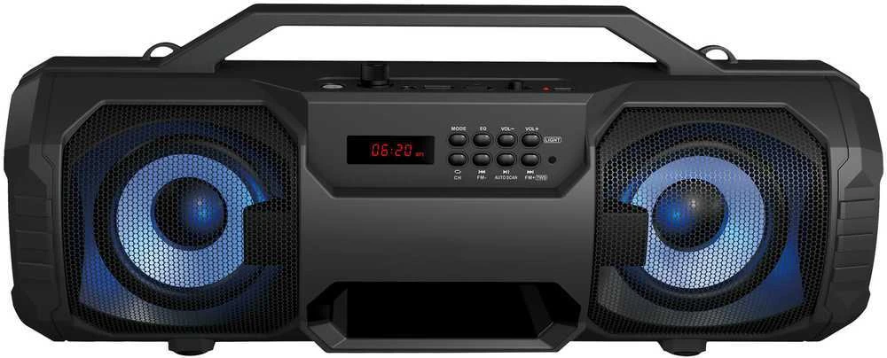 Bluetooth nešiojamas garsiakalbis Platinet (PMPB350) Boombox Classic (12W, RGB) juodas