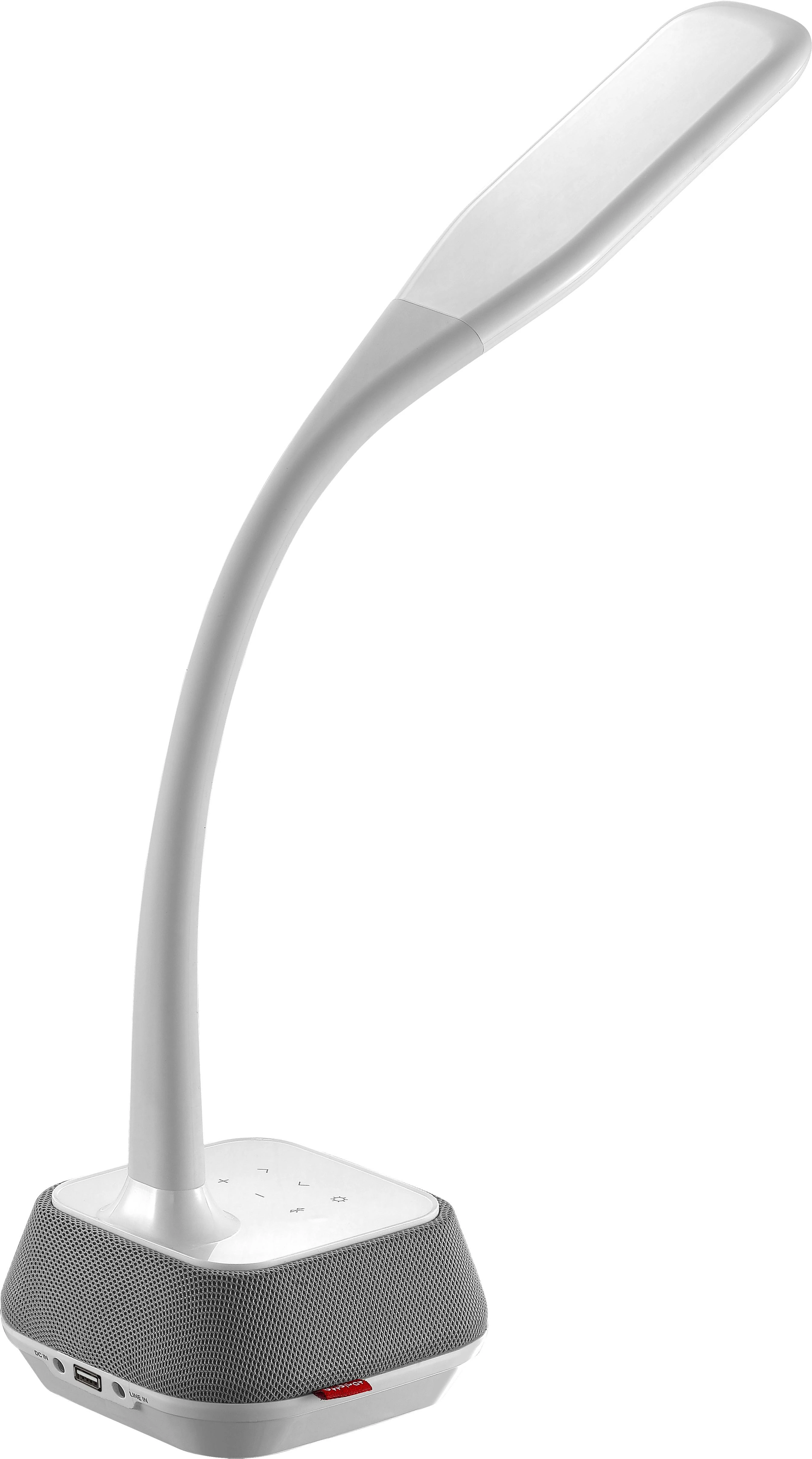 Platinet stalinė lempa su garsiakalbiu ir USB įkrovikliu PDLM6U 18W (44126)