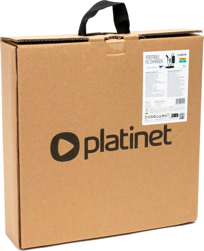 Platinet elektromobilio įkroviklis PPC32AT7 Type 2 32A 7.4kW 5m