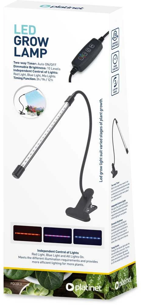 Platinet PLATINET LED AUGIMO LEMPPA AUGALŲ AUGIMO LAMP CLIP 3W [45834]