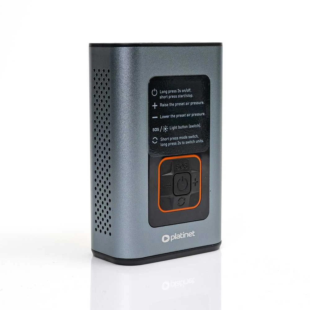Automobilinis oro kompresorius Platinet 3in1 (4000mAh 10Bar)