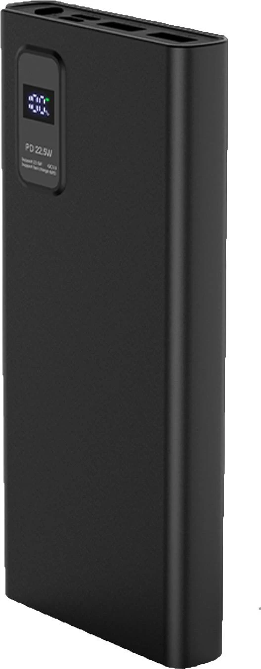Išorinė baterija POWER BANK Platinet LED 10000mAh (2xUSB; 1xType-C; QC3.0 22,5W) juoda