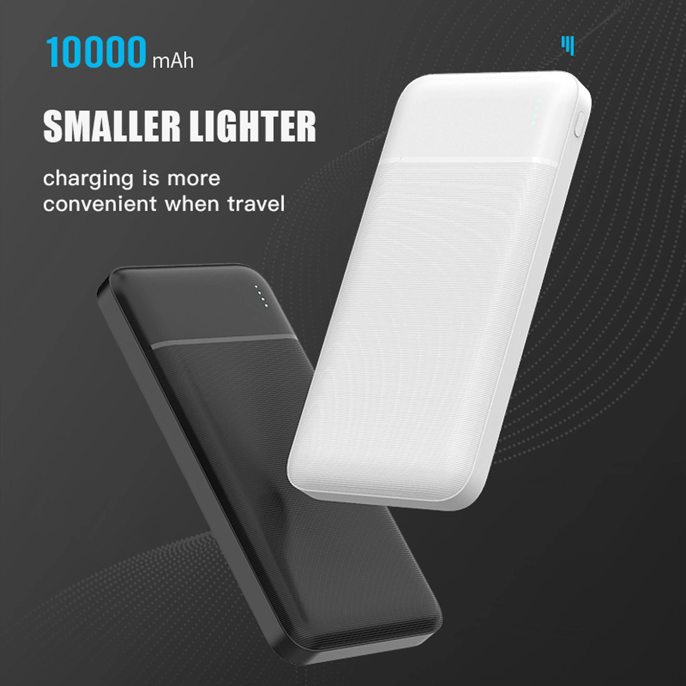 Išorinė baterija PLATINET PMPB10W705, 10000 mAh, baltos sp.