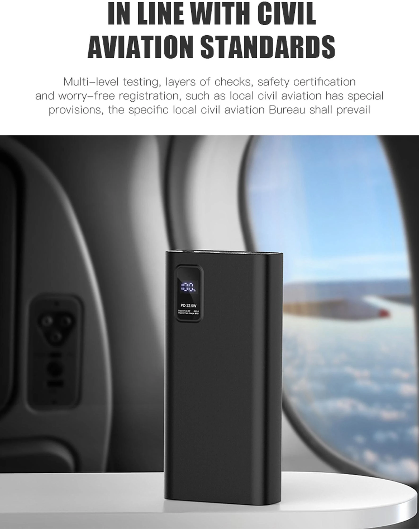 Išorinė baterija POWER BANK Platinet 20000mAh (2xUSB; 1xType-C; QC3.0 22,5W) juoda
