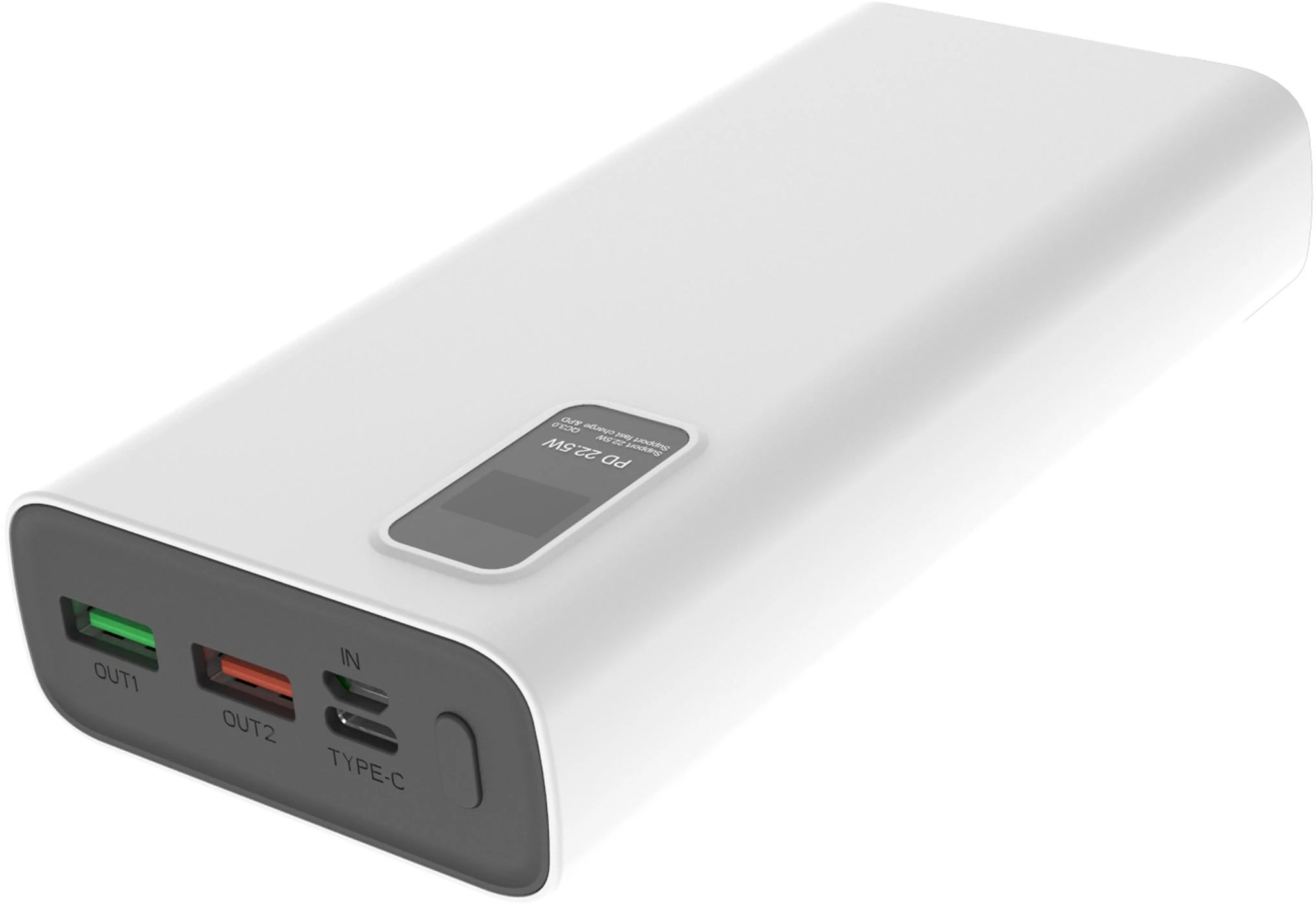 Išorinė baterija POWER BANK Platinet 20000mAh (2xUSB; 1xType-C; QC3.0 22,5W) juoda