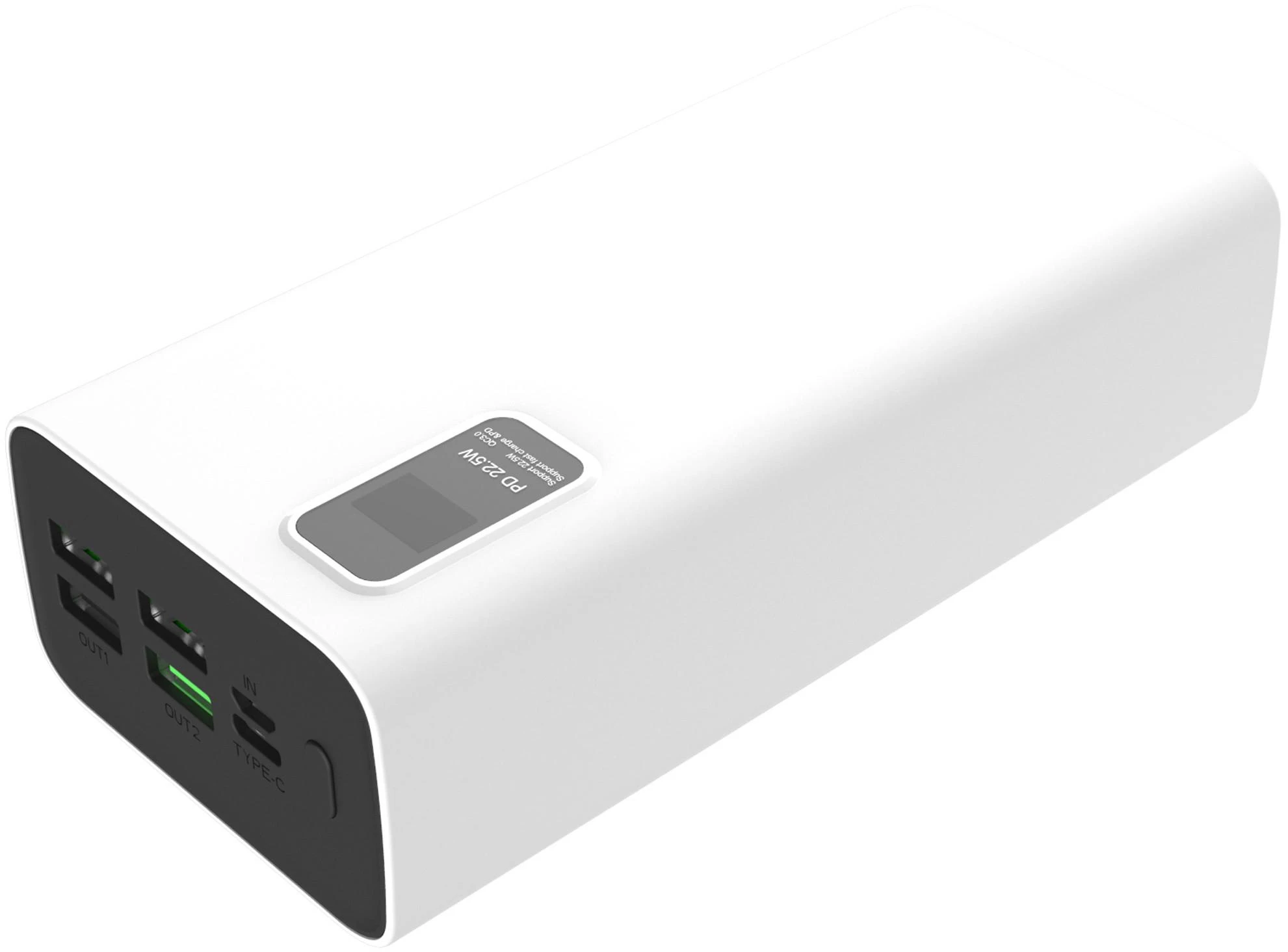 Išorinė baterija POWER BANK Platinet 30000mAh (4xUSB; 1xType-C; QC3.0 22,5W) juoda