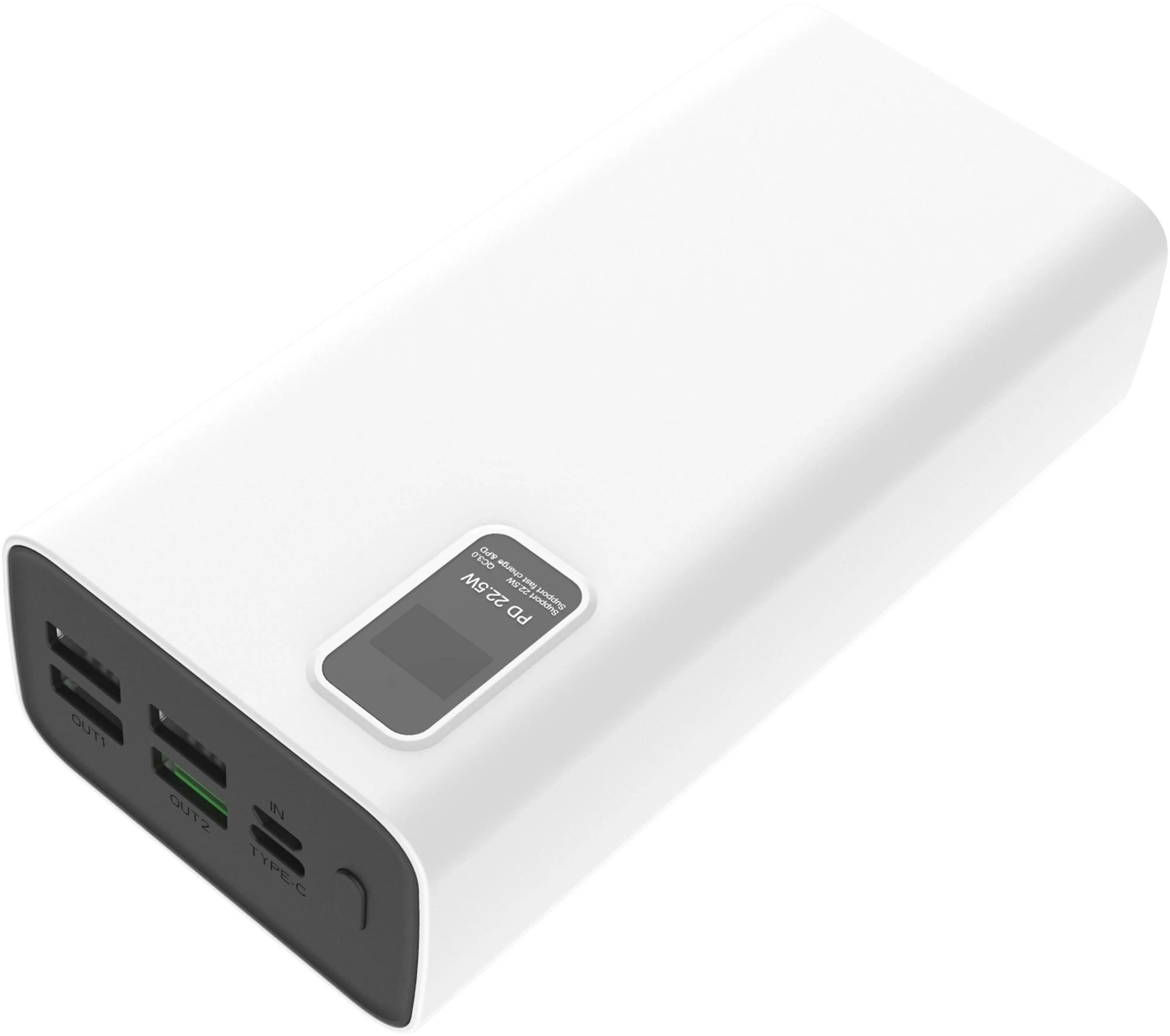 Išorinė baterija POWER BANK Platinet 30000mAh (4xUSB; 1xType-C; QC3.0 22,5W) juoda