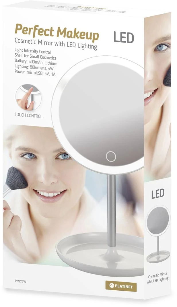 Platinet kosmetinis veidrodis LED 4W PMLY7W, baltas