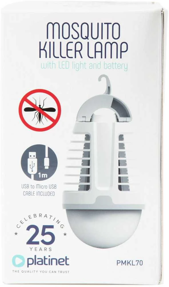 Platinet lempa su uodų naikintuvu (5W 70LM 6500K 1800mAh)