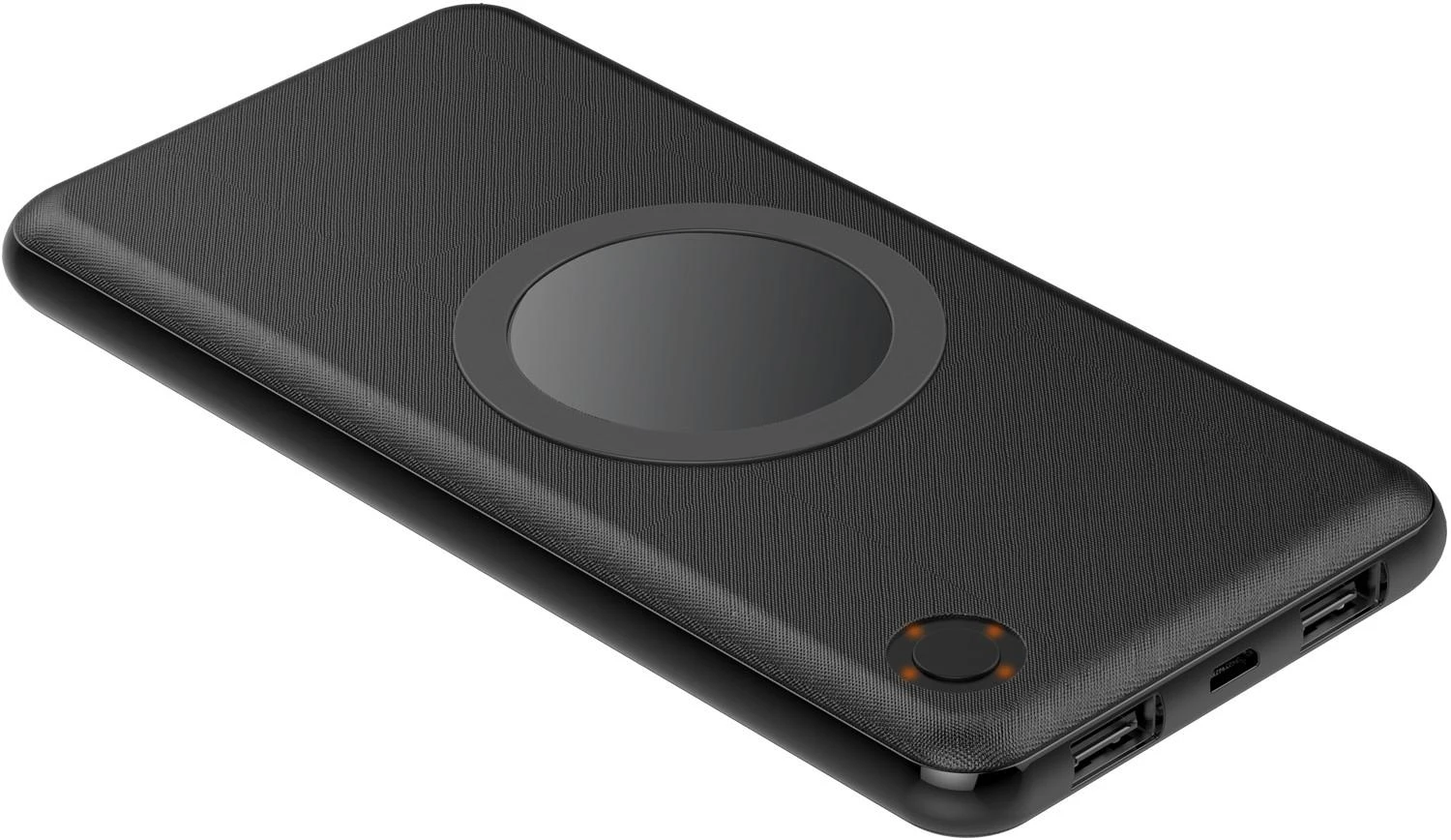 Platinet maitinimo blokas 10000mAh 2xUSB Wireless QI, juodas (44572)