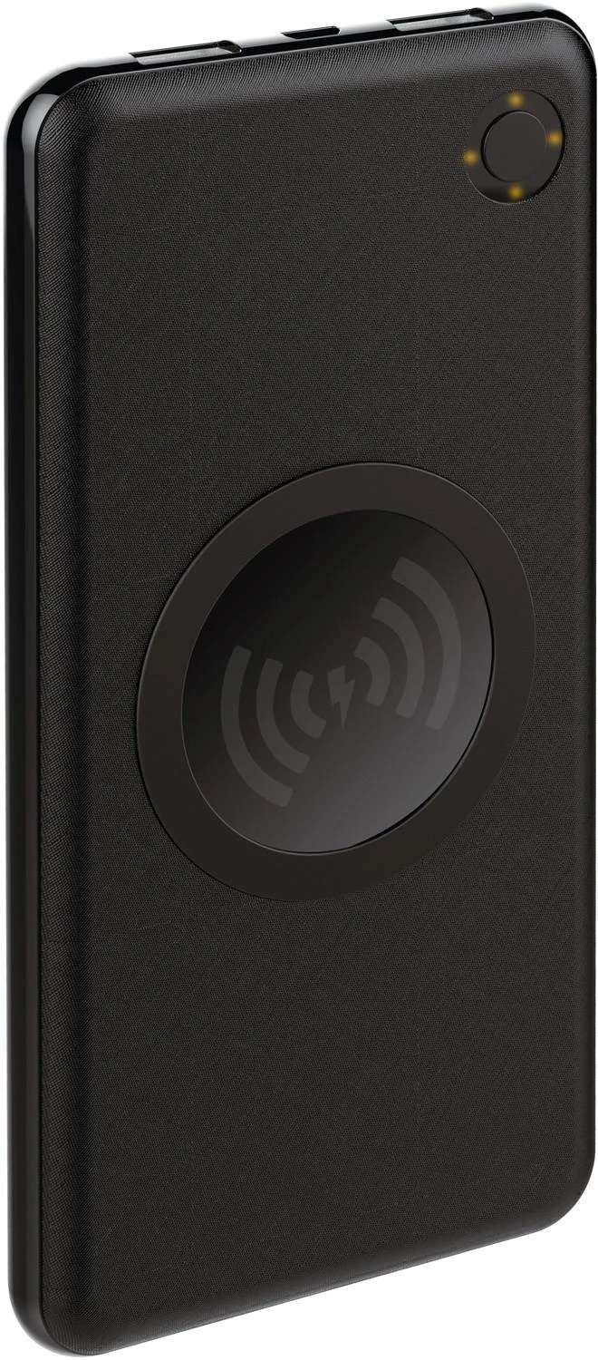 Platinet maitinimo blokas 10000mAh 2xUSB Wireless QI, juodas (44572)