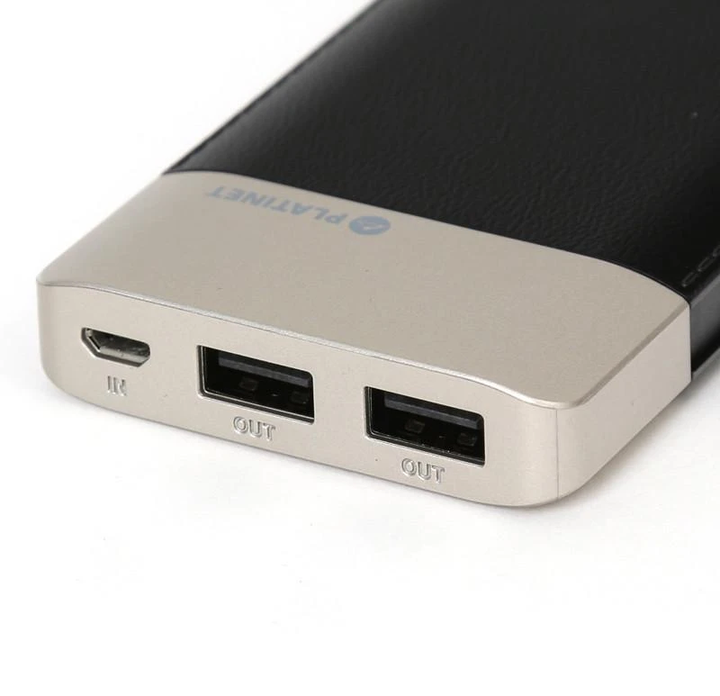 Platinet maitinimo blokas Odinis 11000mAh 2.1A 2xUSB Li-Po, juodas (43793)