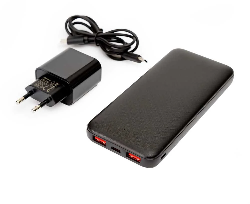 Išorinė baterija PLATINET 10000mAh PMPB10W705, juodos sp.