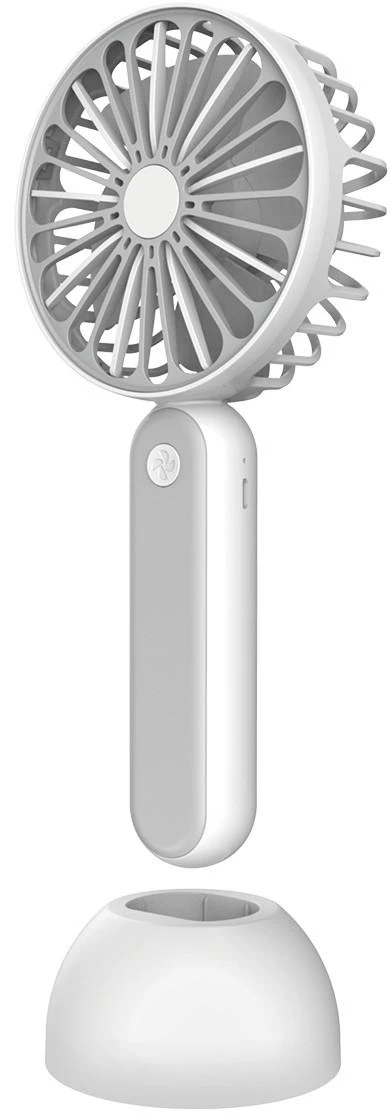 Ventiliatorius Platinet rechargeable fan 1200mAh, baltas/pilkas (45246)