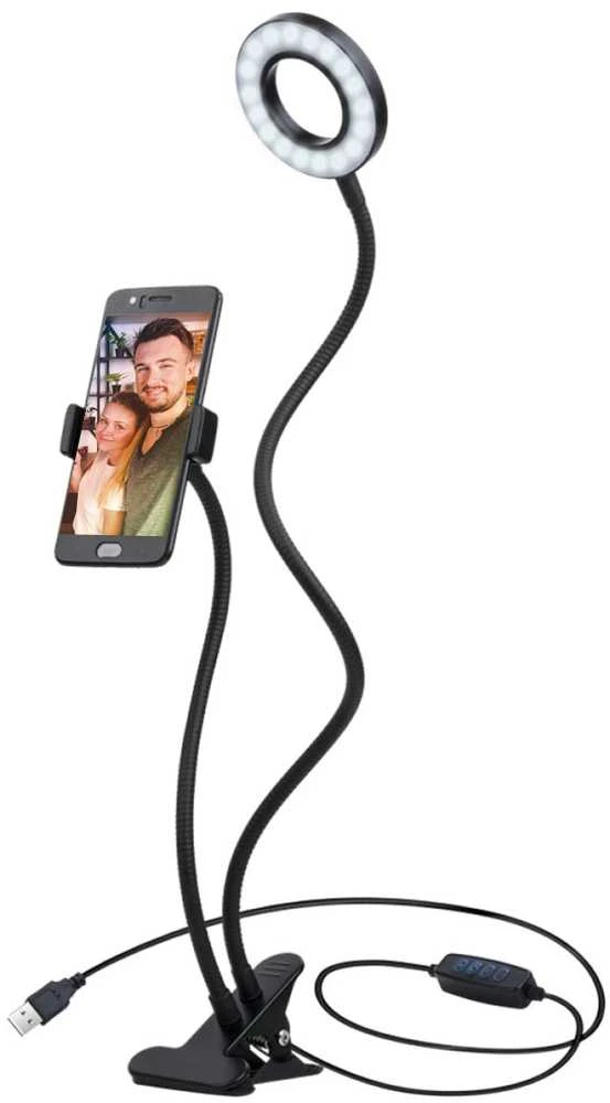 Platinet žiedinis šviestuvas PMRL3 Vlog LED Lankstus