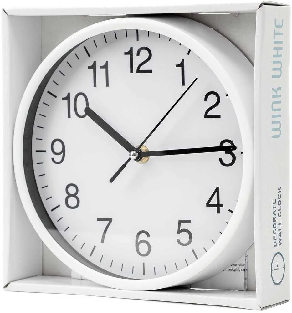 Platinet PLATINET WALL CLOCK Sieninis laikrodis WINK Baltas [45955]