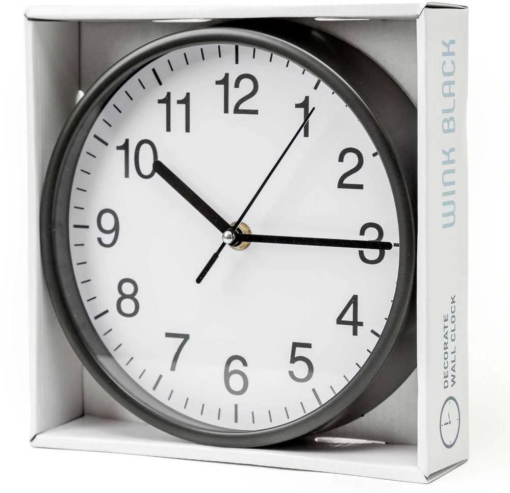 Platinet PLATINET WALL CLOCK Sieninis laikrodis WINK Juodas [45954]