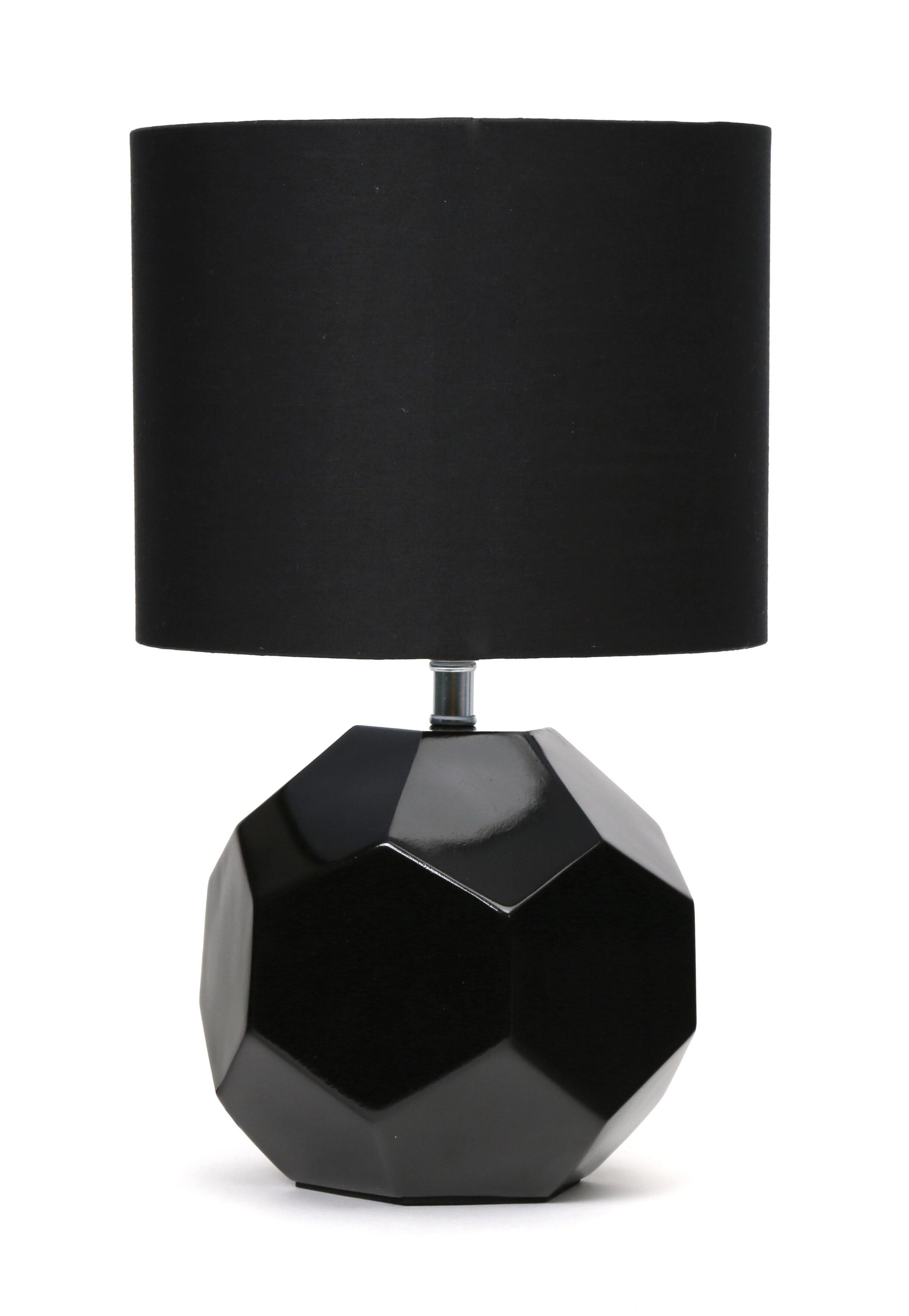 Lampa stołowa Platinet PLATINET STALINĖ LEMPA E27 25W KERAMINIS KUBINIS PAGRINDAS 1,5 M KABELAS Juodas [45672]