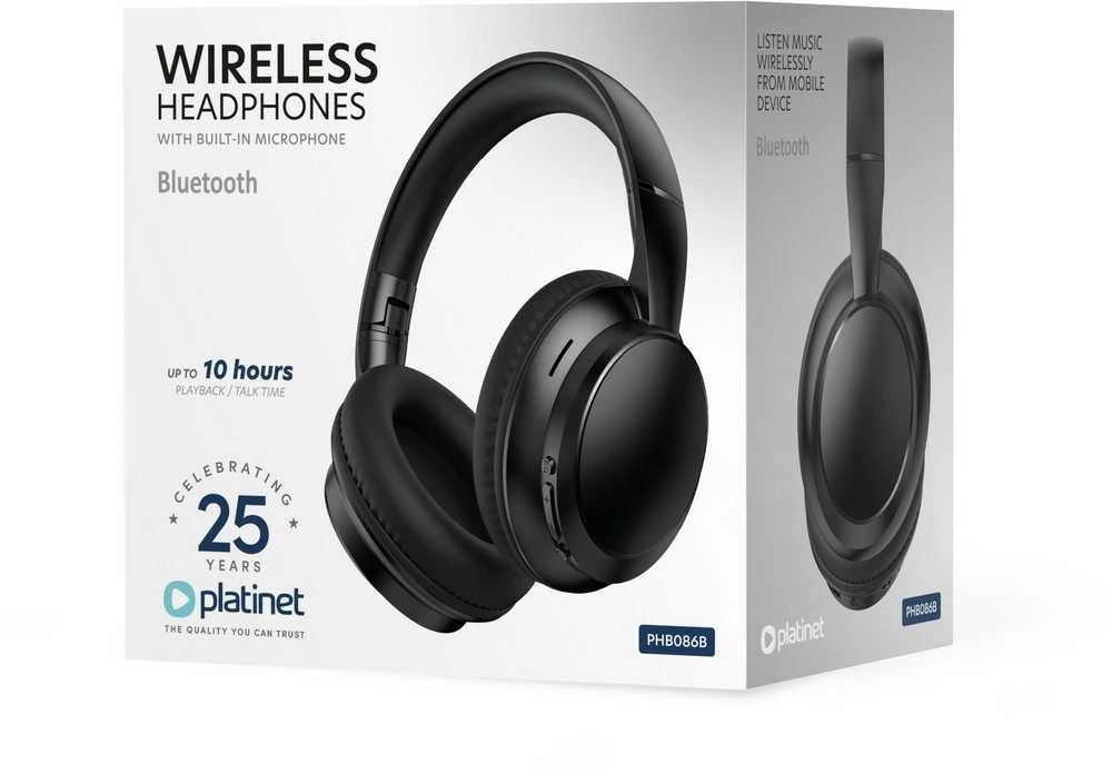 Bluetooth ausinės Platinet (PHB086B) juodos
