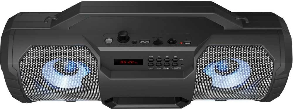 Bluetooth nešiojamas garsiakalbis Platinet (PMPB350) Boombox Classic (12W, RGB) juodas