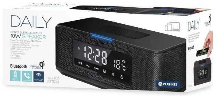 Platinet Bluetooth nešiojamas garsiakalbis OMEGA (PMGQ15B) (wireless charging function) juodas