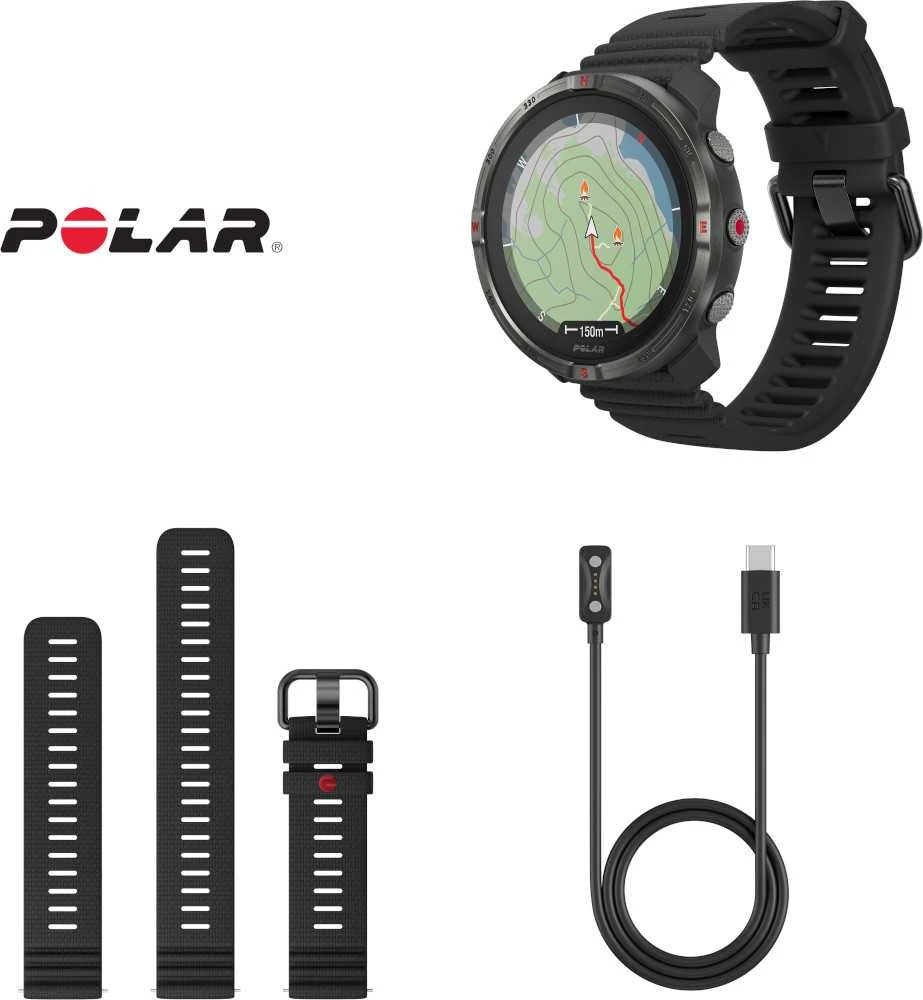 Išmanusis laikrodis Polar Grit X2 Juodas S-L