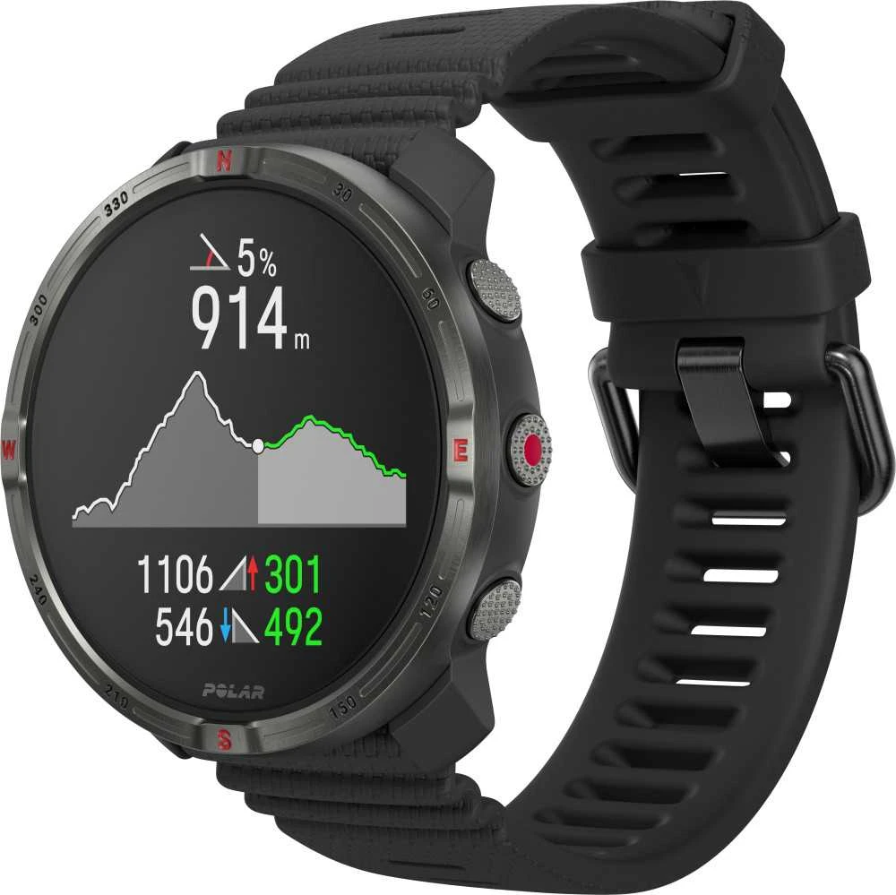 Išmanusis laikrodis Polar Grit X2 Juodas S-L