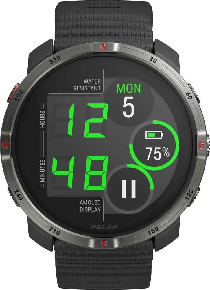 Išmanusis laikrodis Polar Grit X2 Juodas S-L