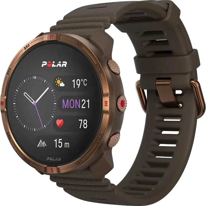 Išmanusis laikrodis Polar Grit X2 rudas-vario S-L