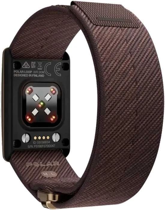 POLAR LOOP GEN2 nešiojama sveikatos apyrankė ir fitneso stebėjimo priemonė be ekrano, vario spalvos, S-L