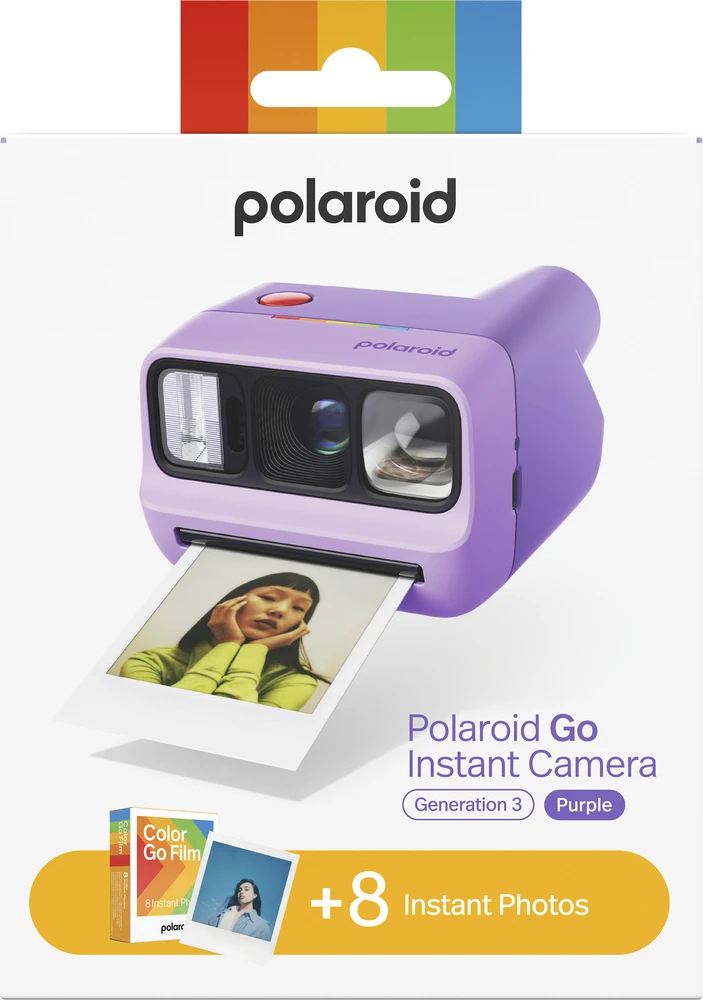 Polaroid – „Go Gen 3“ + spalvotų filmų rinkinys (8 nuotraukos)