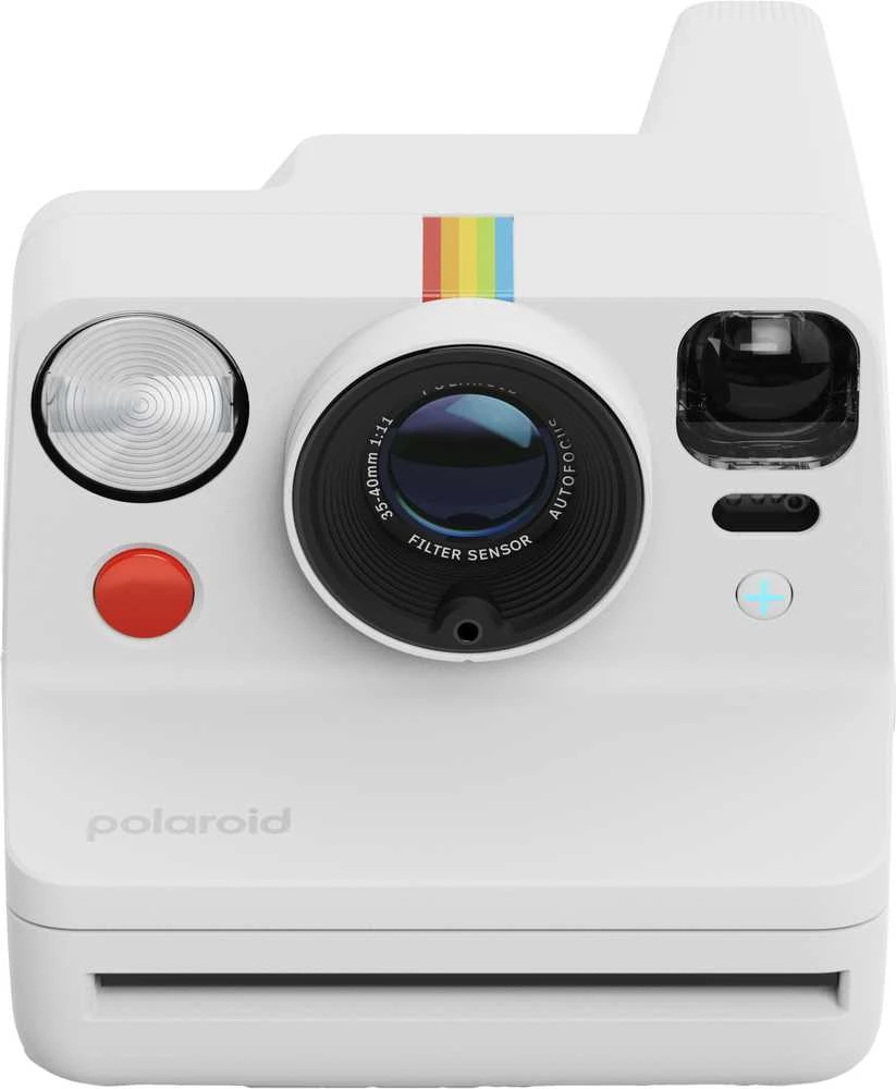 Polaroid Now+ Gen 3 Baltas rinkinys su spalvota plėvele (8 nuotraukos)