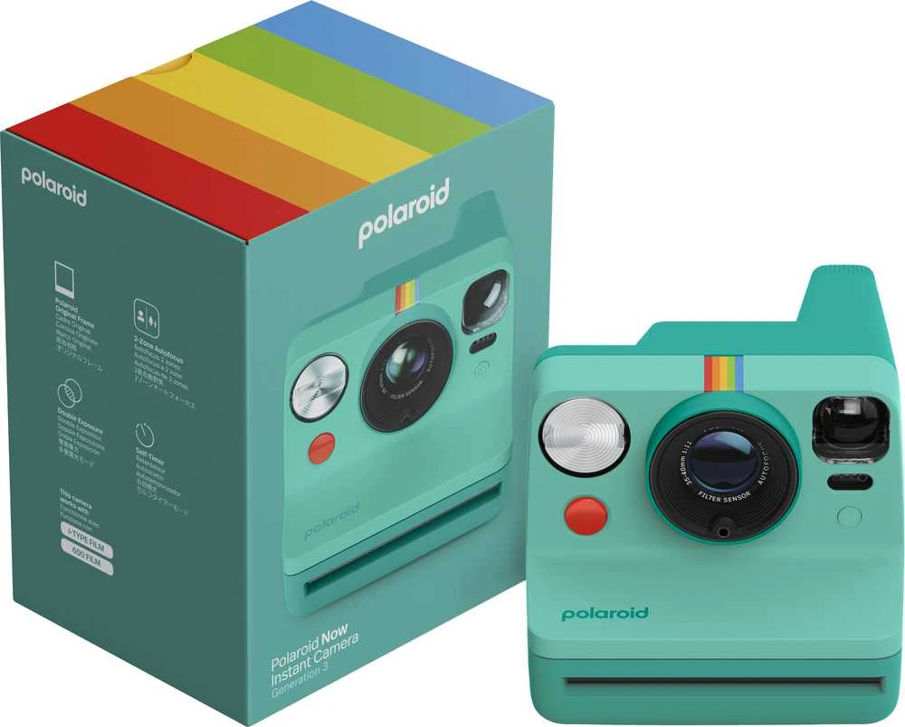 Polaroid Dabar 3 kartos žalsvai mėlyna