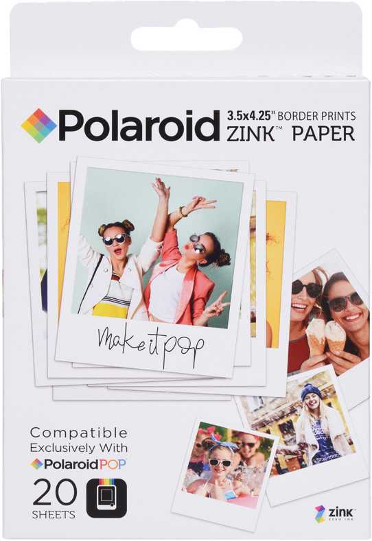 Polaroid Instant Zink Media 3,5x4,25 Pop 20 pak