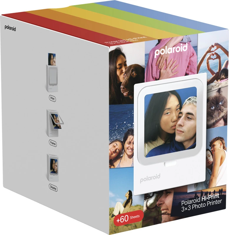 „Polaroid“ – „Hi-Print 3x3“ kišeninis spausdintuvas + 60 lapų