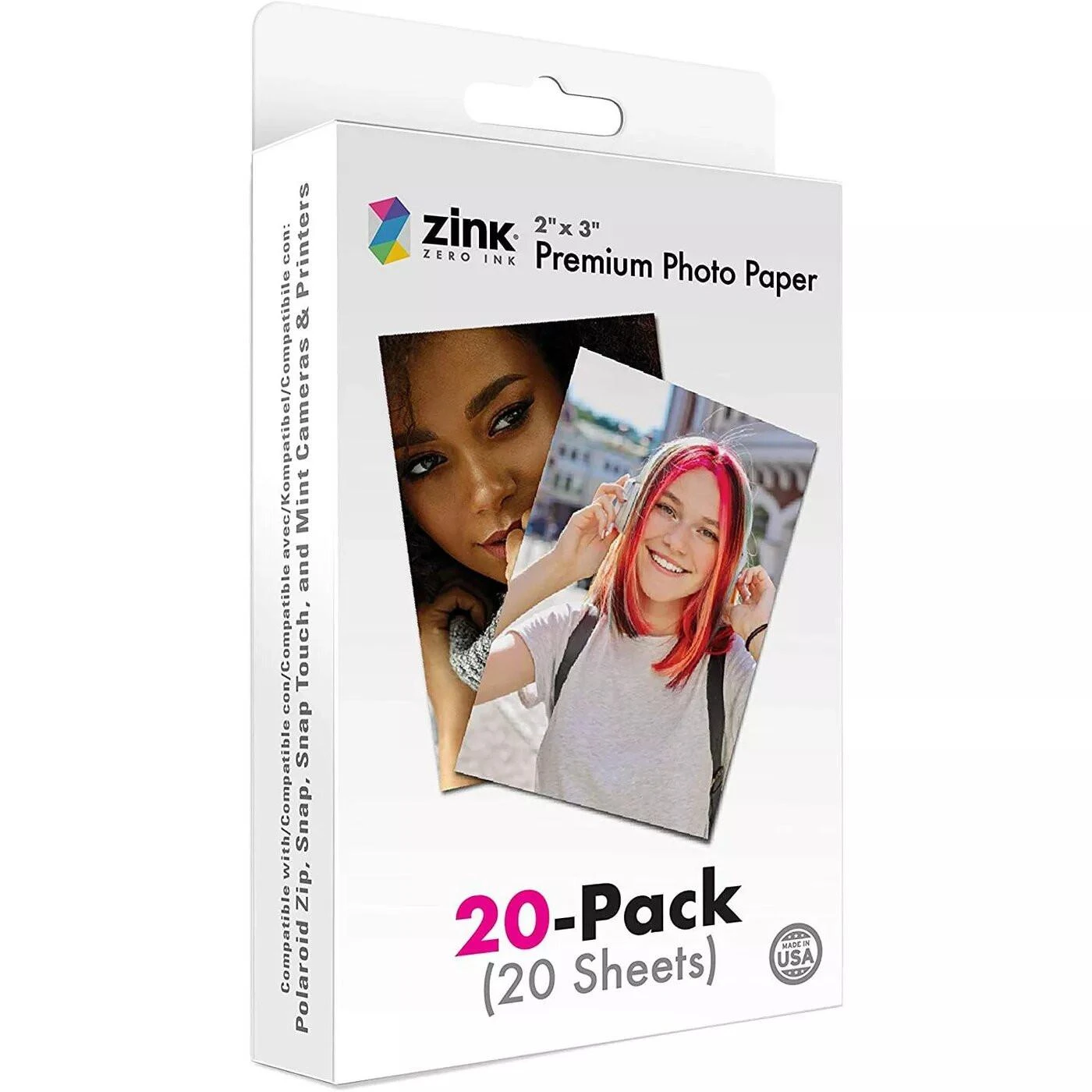 Polaroid ZINK Premium fotopopierius 2x3" 20 nuotraukų