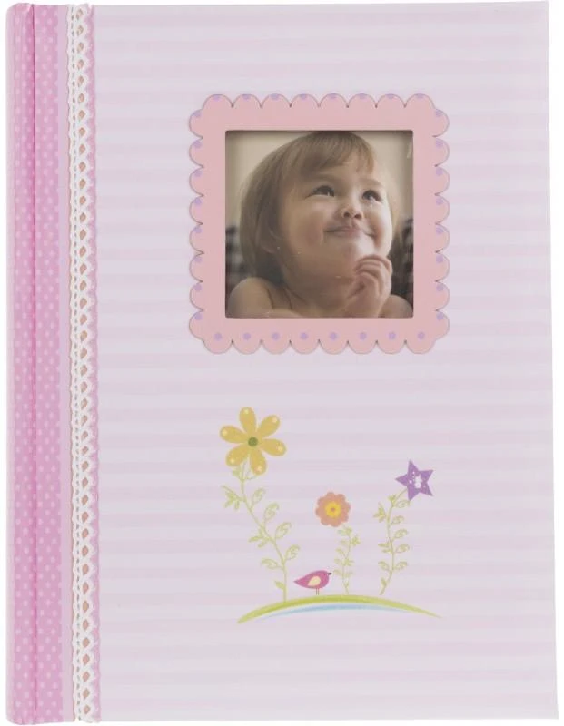 Nuotraukų rėmelis Poldom Albumas BB 10x15/200M Baby Mix, rožinė