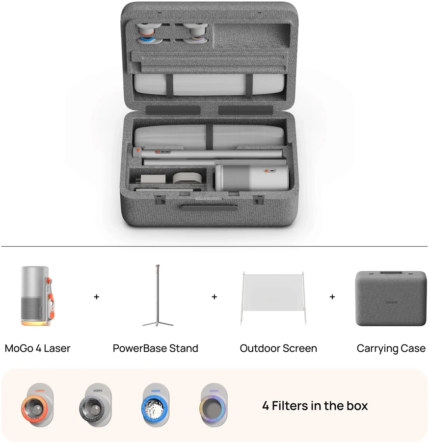 Projektorius Xgimi projector MoGo 4 lazerinis Bundle Outdoor Collection