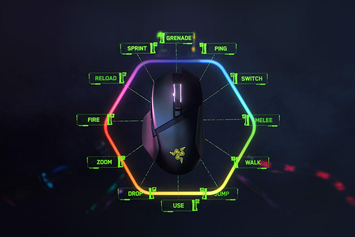 Belaidė žaidimų pelė Razer Basilisk V3 Pro, Juodos spalvos