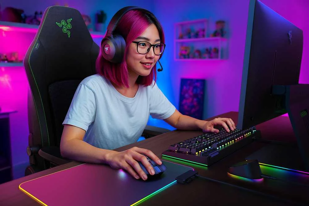 Pelė Myszka žaidimams Razer Cobra HyperSpeed belaidė 26000 dpi optinė juoda