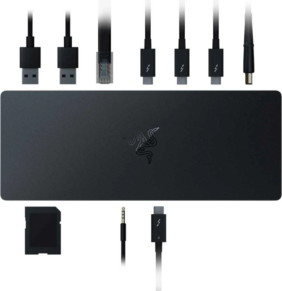 Jungčių stotelė Razer Thunderbolt™ 4 Dock Chroma, juodos spalvos