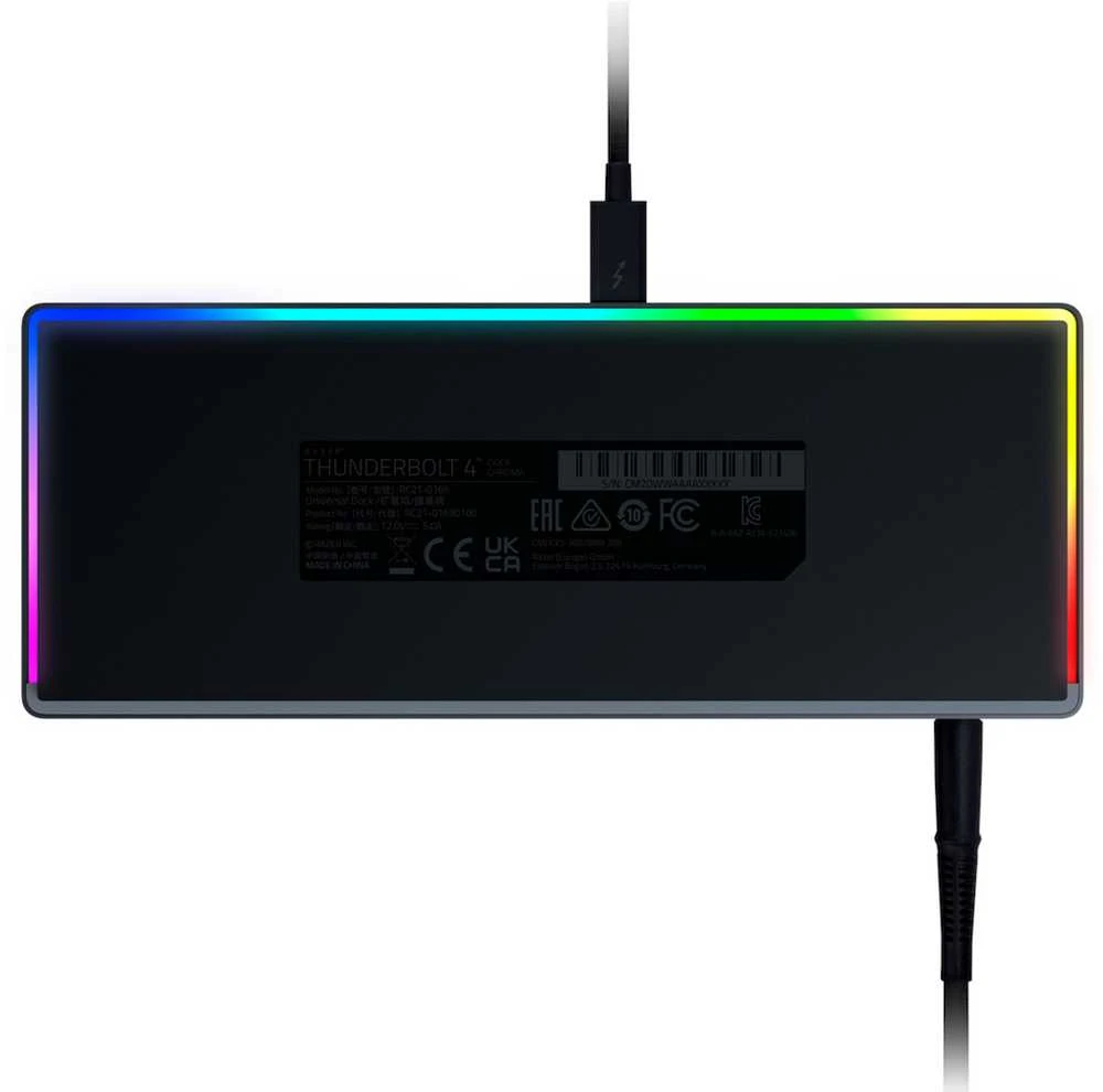 Jungčių stotelė Razer Thunderbolt™ 4 Dock Chroma, juodos spalvos