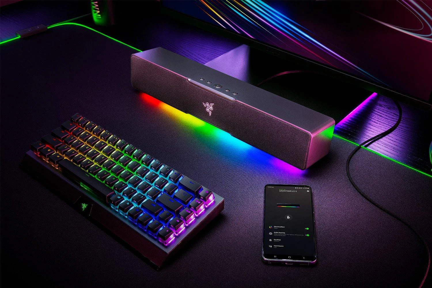 Razer Leviathan V2 X, juodos spalvos