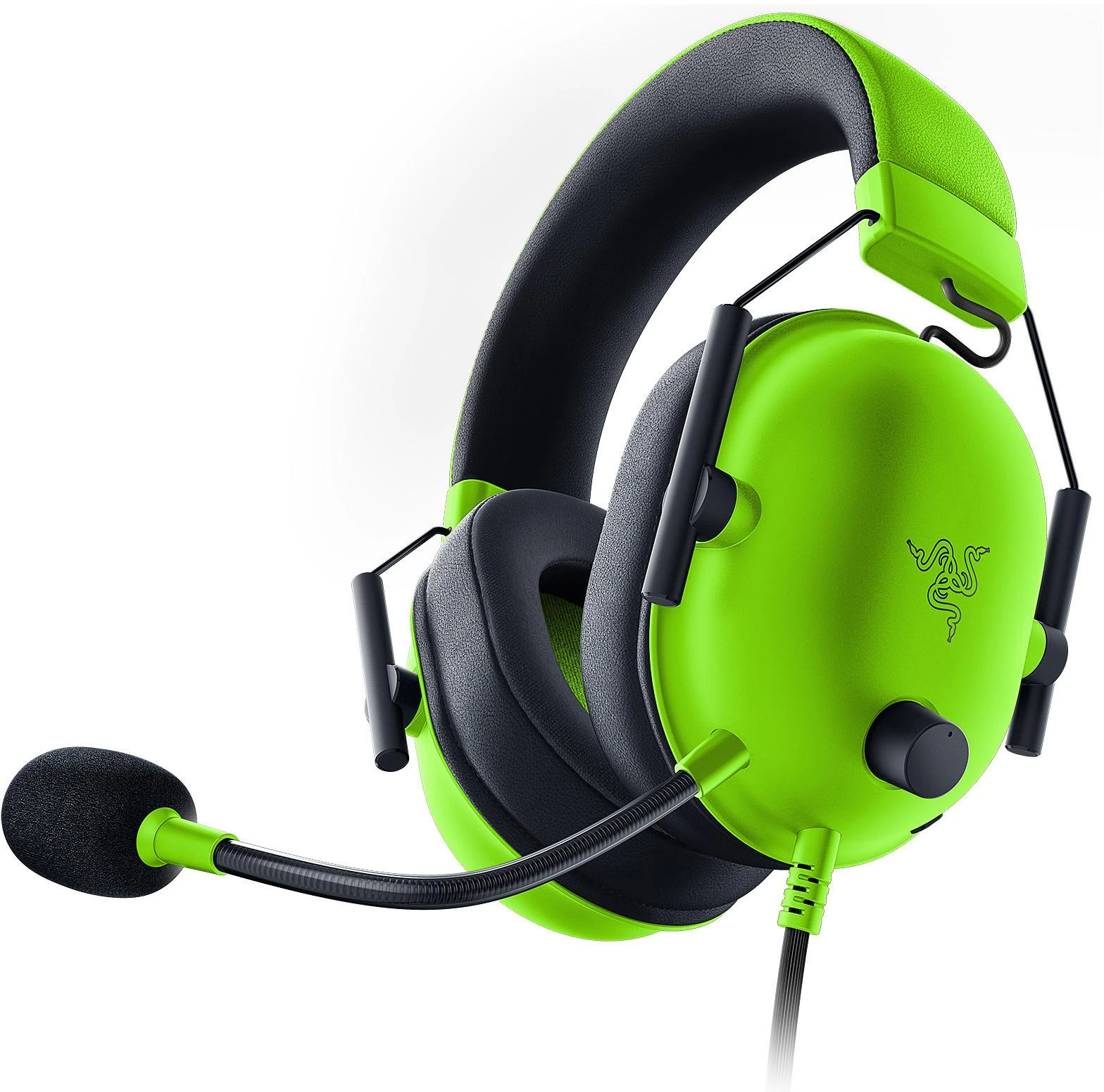 Razer BlackShark V2 X žalios ausinės su mikrofonu